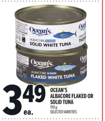 Metro OCEAN'S ALBACORE FLAKED OR SOLID TUNA offer