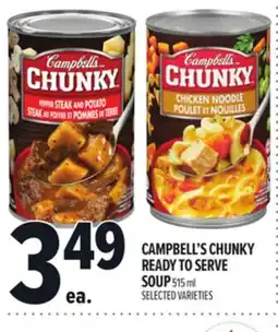 Metro CAMPBELL'S CHUNKY READY TO SERVE SOUP offer