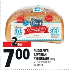 Metro RUDOLPH'S BAVARIAN RYE BREADS offer