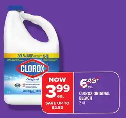 Metro CLOROX ORIGINAL BLEACH offer