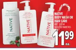Metro NATIVE BODY WASH OR HAIR CARE offer