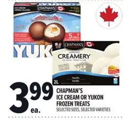 Metro CHAPMAN'S ICE CREAM OR YUKON FROZEN TREATS offer