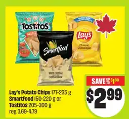 FreshCo Lay's Potato Chips 177-235 g Smartfood 150-220g or Tostitos 205-300 g offer