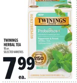 Metro TWININGS HERBAL TEA offer