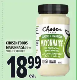 Metro CHOSEN FOODS MAYONNAISE offer