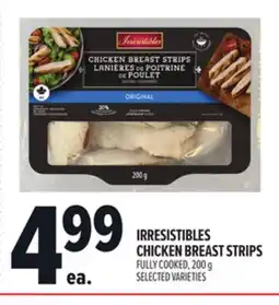 Metro IRRESISTIBLES CHICKEN BREAST STRIPS offer