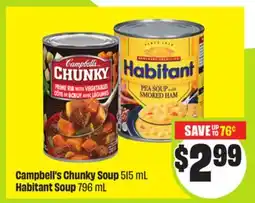 FreshCo Campbell's Chunky Soup 515 mL Habitant Soup 796 mL offer