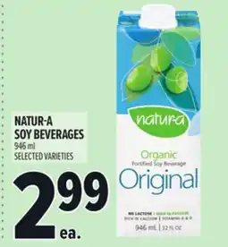 Metro NATUR-A SOY BEVERAGES offer