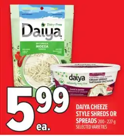 Metro DAIYA CHEEZE STYLE SHREDS OR SPREADS offer