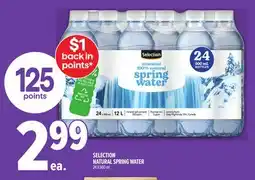 Metro SELECTION NATURAL SPRING WATER offer