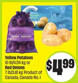 FreshCo Yellow Potatoes 10 lb/4.54 kg or Reg Onions 7lb/3.18 Kg Product of Canada, Canada No. 1 offer