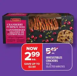 Metro IRRESISTIBLES CRACKERS offer