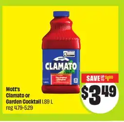 FreshCo Mott's Clamato or Garden Cocktail 1.89 L offer