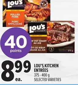 Metro LOU'S KITCHEN ENTRÉES offer