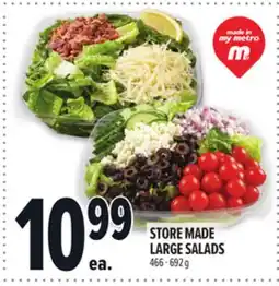 Metro STORE MADE LARGE SALADS offer