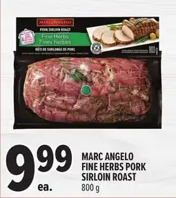 Metro MARC ANGELO FINE HERBS PORK SIRLOIN ROAST offer