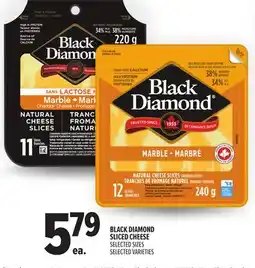 Metro BLACK DIAMOND SLICED CHEESE offer