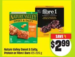 FreshCo Nature Valley Sweet & Salty, Protein or Fibre 1 Bars 125-226 g offer