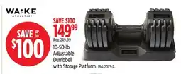 Canadian Tire WA:KE Athletic Adjustable Dumbbell with Storage Platform offer