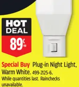 Canadian Tire Globe Plug-in Night Light offer