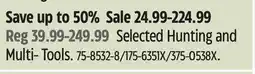 Canadian Tire Smith's Selected Hunting and Multi- Tools offer