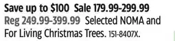 Canadian Tire Selected NOMA and For Living Christmas Trees offer