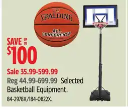 Canadian Tire Spalding Selected Basketball Equipment offer