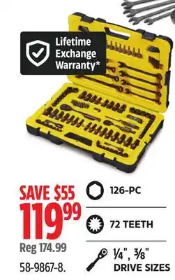 Canadian Tire Stanley Pro Max Black Chrome Socket Set, 126-pc offer