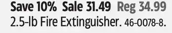Canadian Tire Garrison 2.5-lb Fire Extinguisher offer