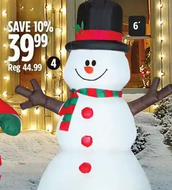Canadian Tire Inflatable Snowman offer