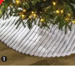 Canadian Tire Canvas White Faux Fur Tree Skirt offer