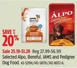 Canadian Tire Purina elected Alpo, Beneful, IAMS and Pedigree Dog Food offer