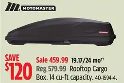 Canadian Tire Rooftop Cargo Box. 14 cu-ft capacity offer