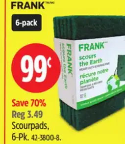 Canadian Tire FRANK Scourpads offer