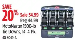 Canadian Tire MotoMaster 1500-lb Tie-Downs, 14´ 4-Pk offer