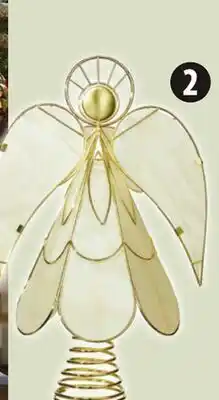 Canadian Tire CANVAS Capiz Angel Christmas Tree Topper offer
