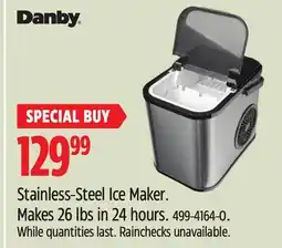 Canadian Tire Stainless-Steel Ice Maker. Makes 26 lbs in 24 hours offer