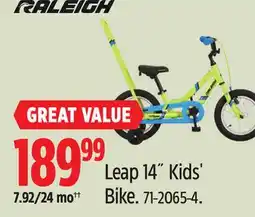 Canadian Tire Raleigh Leap 14˝ Kids' Bike offer