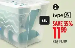 Canadian Tire type A Clear Tote offer