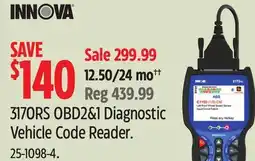 Canadian Tire Innova 317ORS OBD2&1 Diagnostic Vehicle Code Reader offer