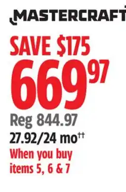 Canadian Tire Mastercraft offer