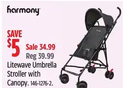 Canadian Tire Harmony Litewave Umbrella Stroller with Canopy offer