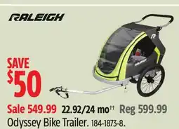 Canadian Tire Odyssey Bike Trailer RALEIGH offer