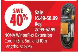 Canadian Tire NOMA WinterFlex Extension Cord in 3m offer