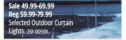Canadian Tire Noma Selected Outdoor Curtain Lights offer