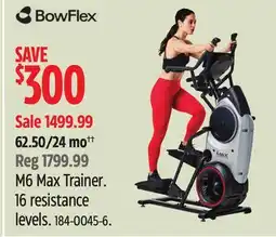 Canadian Tire Bowflex M6 Max Trainer. 16 resistance levels offer