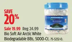 Canadian Tire Bio Soft Air Arctic White Biodegradable BBs, 5000-Ct offer