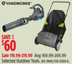 Canadian Tire Selected Outdoor Tools offer