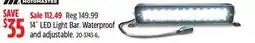 Canadian Tire MotoMaster 14˝ LED Light Bar Waterproof and adjustable offer