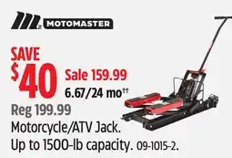 Canadian Tire Motomaster Motorcycle/ATV Jack offer